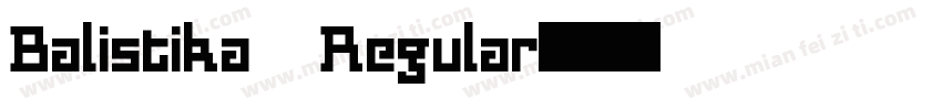 Balistika Regular字体转换